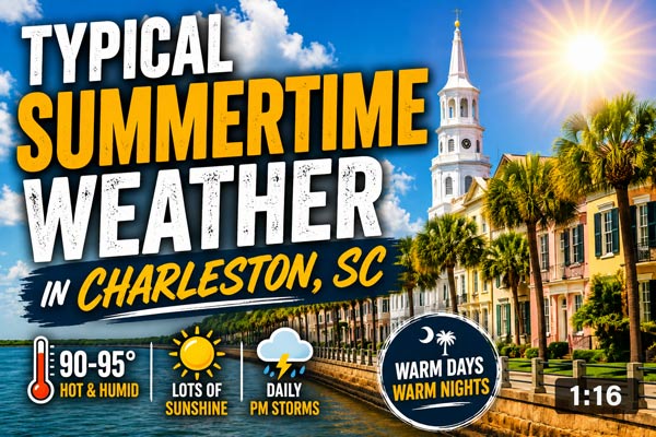 Typical Summertime Weather in Charleston
