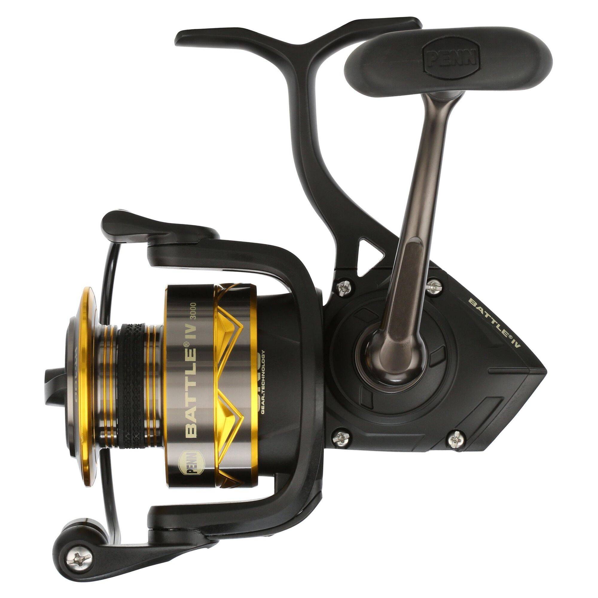 penn battle iv btliv3000 reel angled side